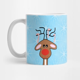 RED Nose Reindeer Christmas Mug